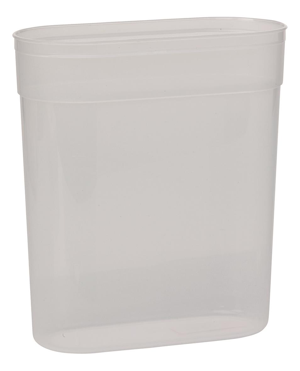 Transparent redskapsbox från Vikan med måtten 185x85x205mm