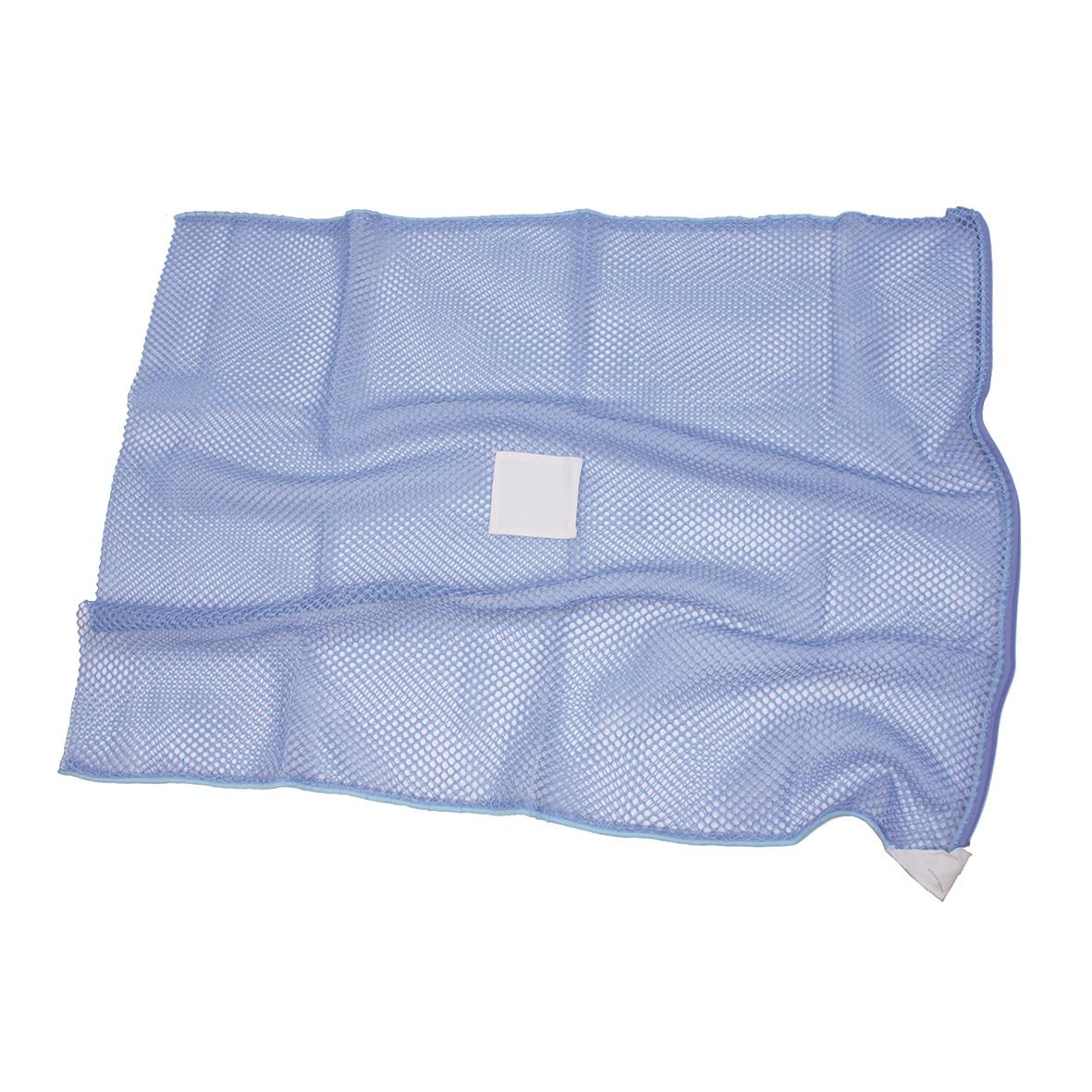 Blå tvättsäck i meshmaterial, storlek 75x100cm