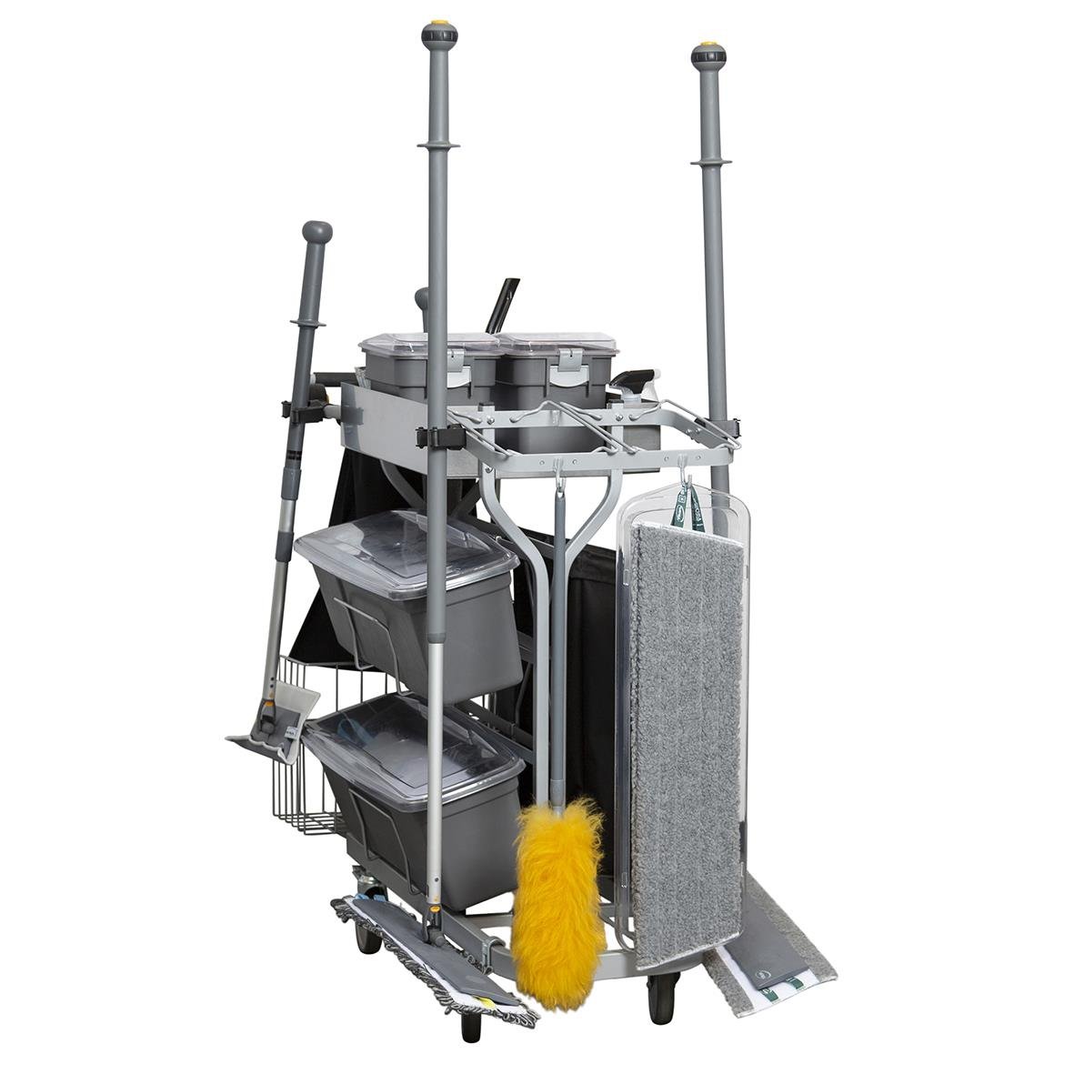 Städvagnspaket Vikan Kompakt Plus 60cm med moppar, hinkar och tillbehör för städning