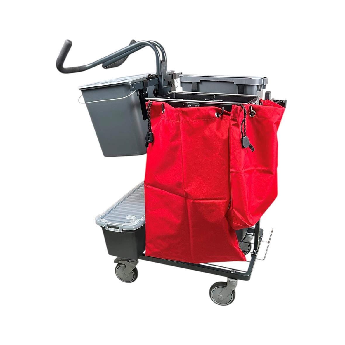 Städvagn AllOffice Midi Proffs Gen 2 med redskap och förvaringsfack