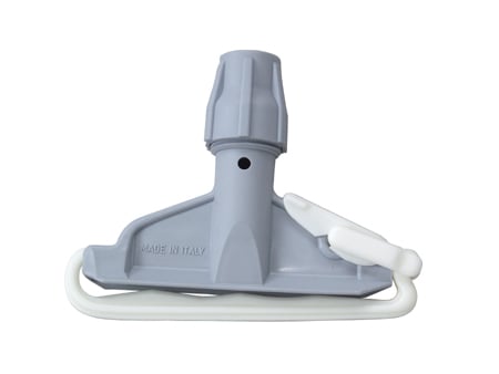 Svabbgarnshållare i plast med rörlig del och snodd för att fästa på ytan