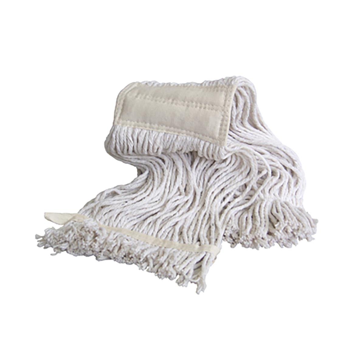 Vit och beige trasmatta med fransar, vikta och sladdriga kanter