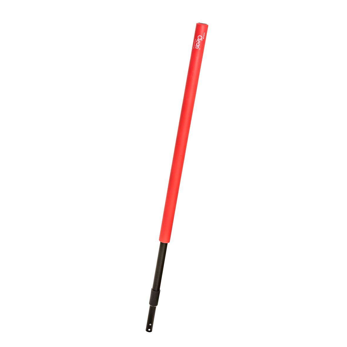 Röd Skaft Vikur Soft Grip 180 cm, långt handtag för verktyg eller redskap