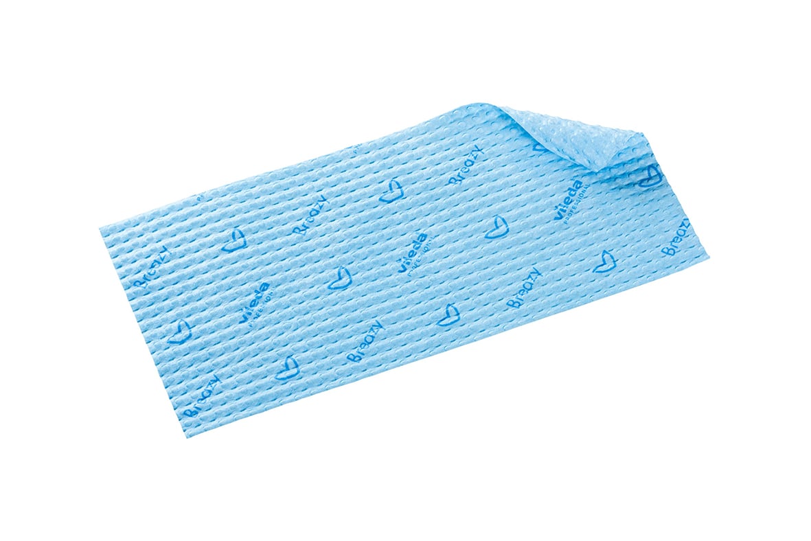 Blå engångsmopp Vileda ClickSpeed Breazy med textur för rengöring