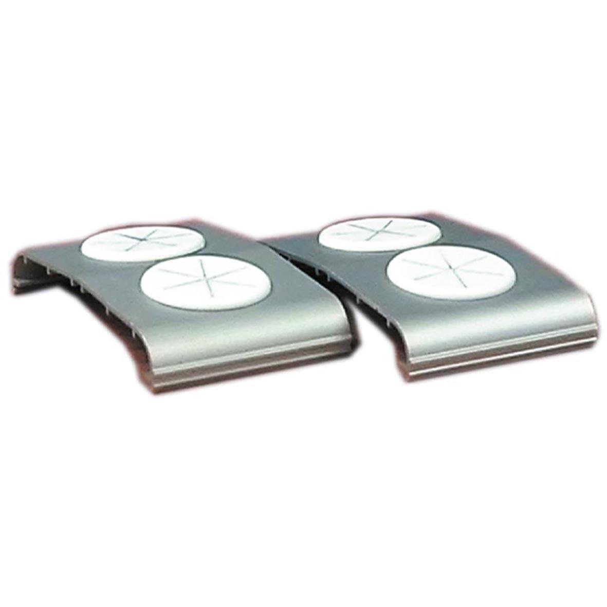 Dukhållare för Activa engångsmoppar, två metallhållare med cirkulära fästen