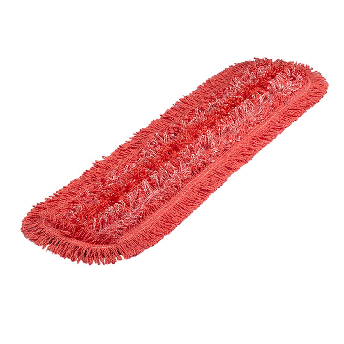 Röd fuktmopp Duotex MicroWet 62cm med lång lugg för rengöring