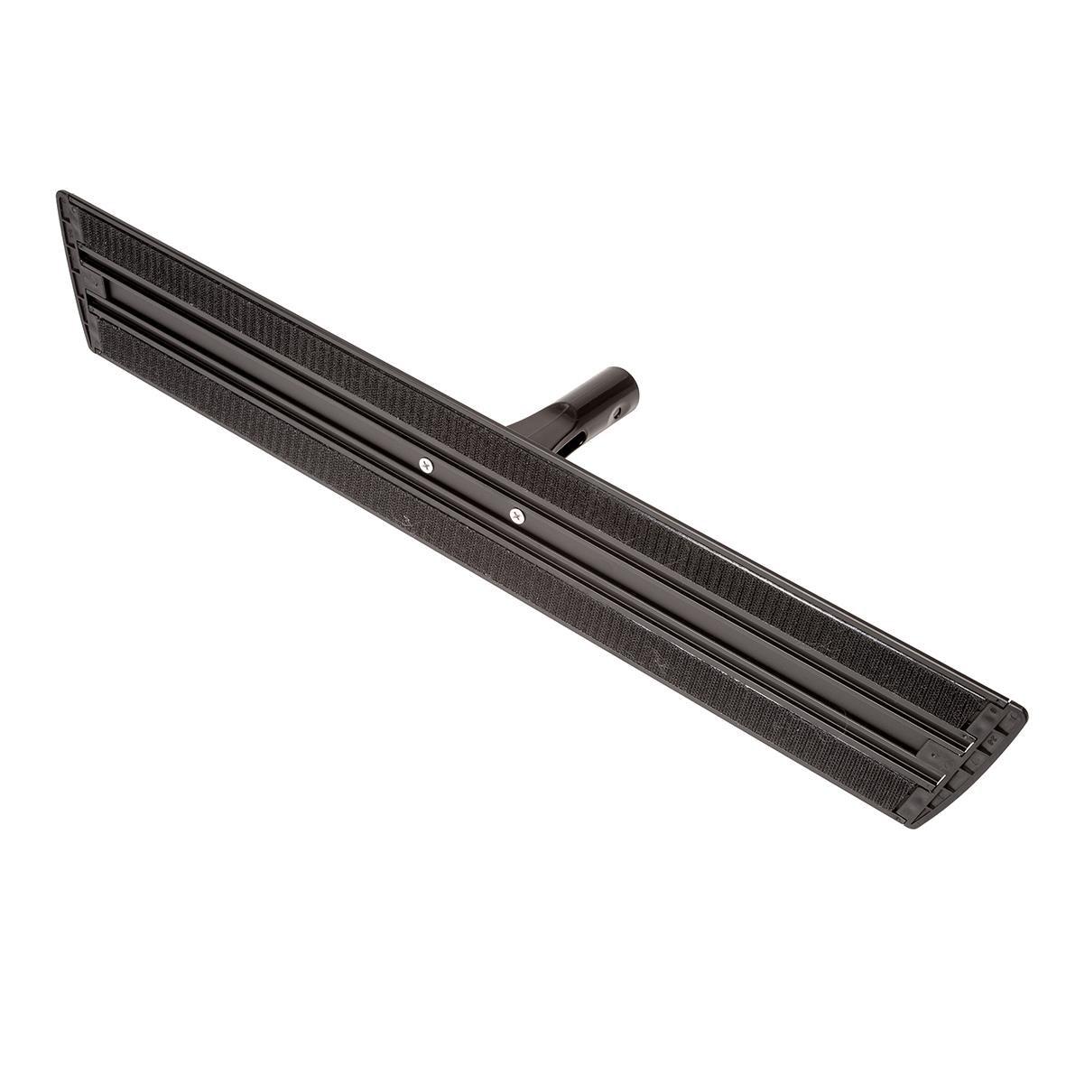 Svart aluminium moppstativ 40cm för moppar och rengöringsredskap