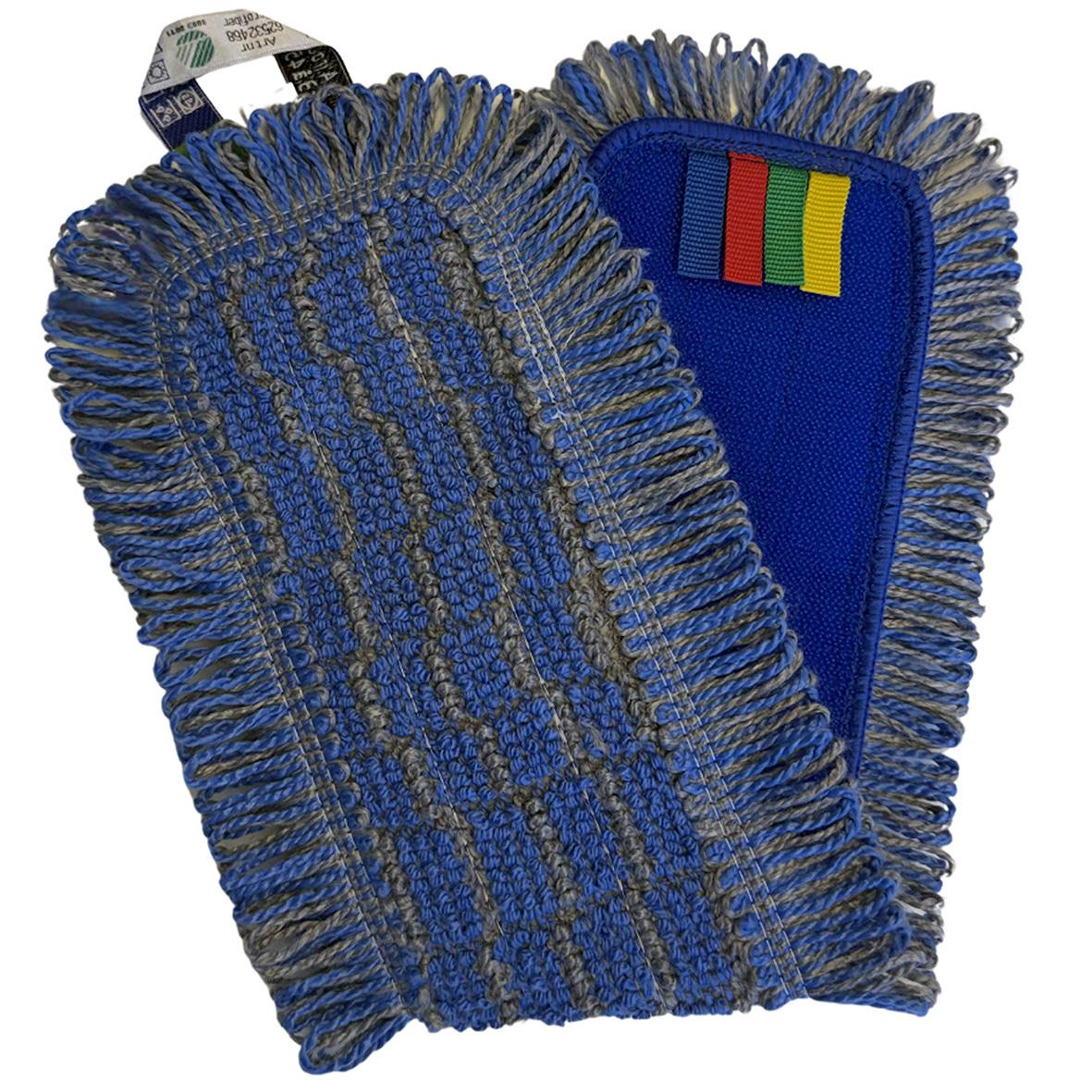 Blå kombimopp Nline Allround 45cm med fransar för städning