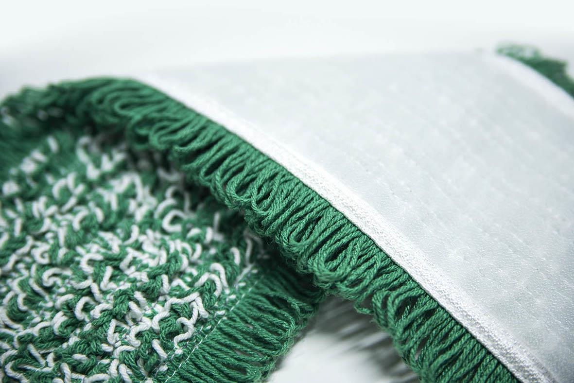 Kombimopp Gipeco Grön 30cm med mikrofiber och skurpad