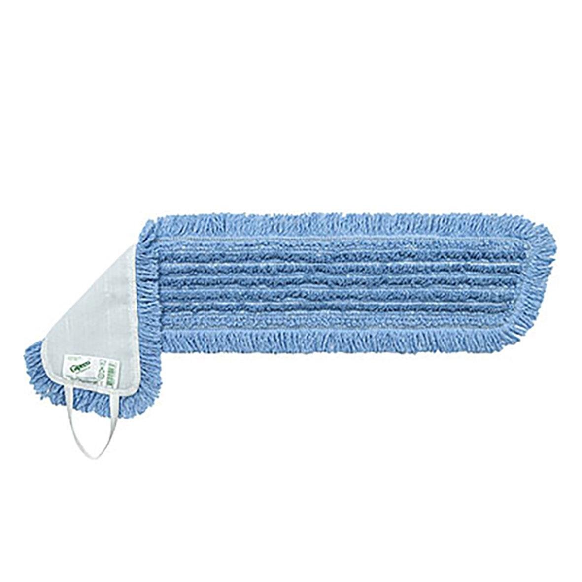 Blå kombimopp med avtagbar trasa och handtag, 40 cm