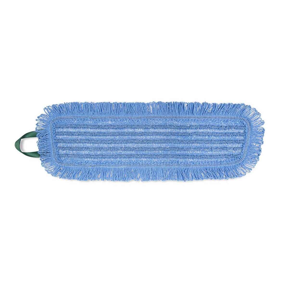 Blå kombimopp med avtagbar trasa och handtag, 40 cm