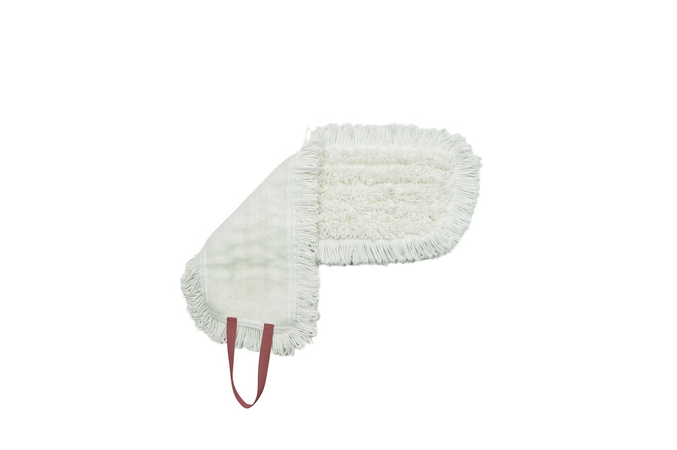 Vit fuktmopp Gipeco 30cm med röd handtagshandtag