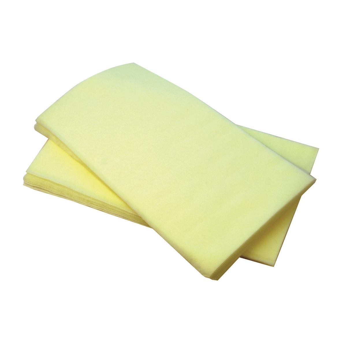 Engångsmopp Max impregnerad gul 20x60cm, två st, för rengöring