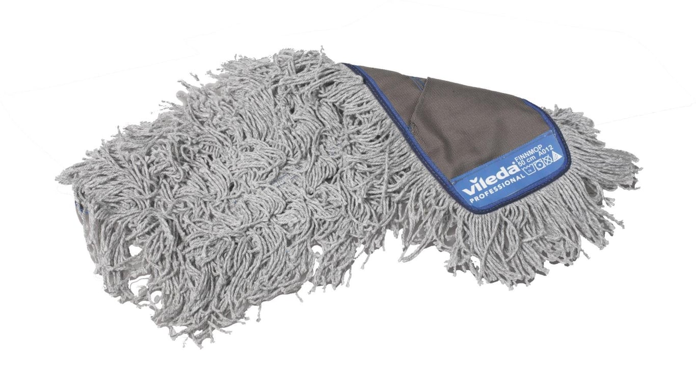 Kombimopp Vileda Swep Single Finnmopp 50cm med grå mikrofibermopp och blå förvaringspåse