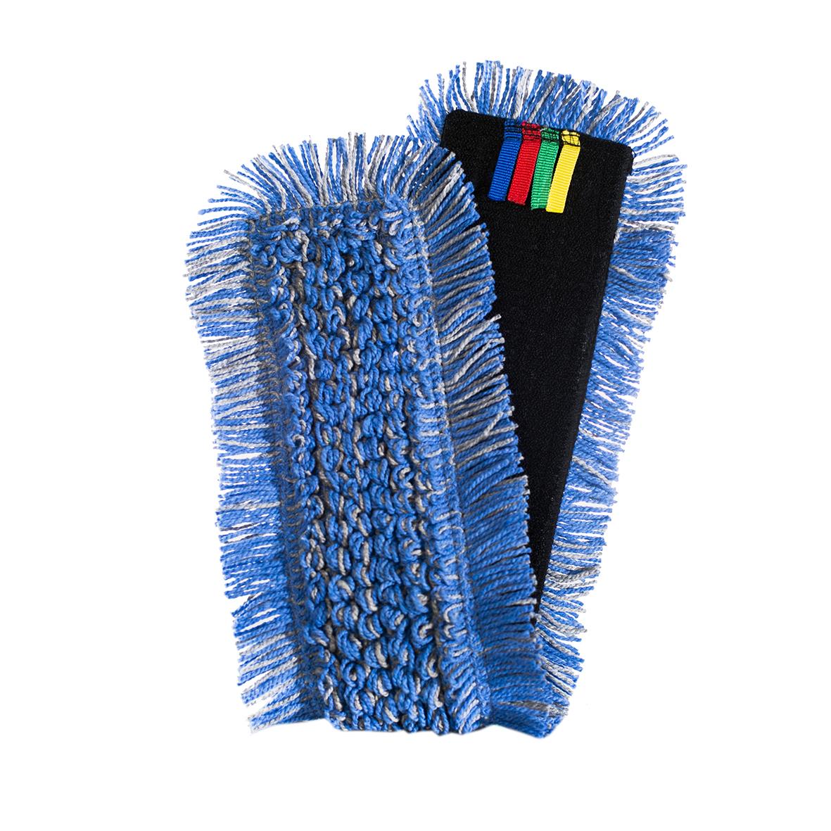 Kombimopp Nline Micro Power 45cm med blå och svarta delar samt färgade markeringar