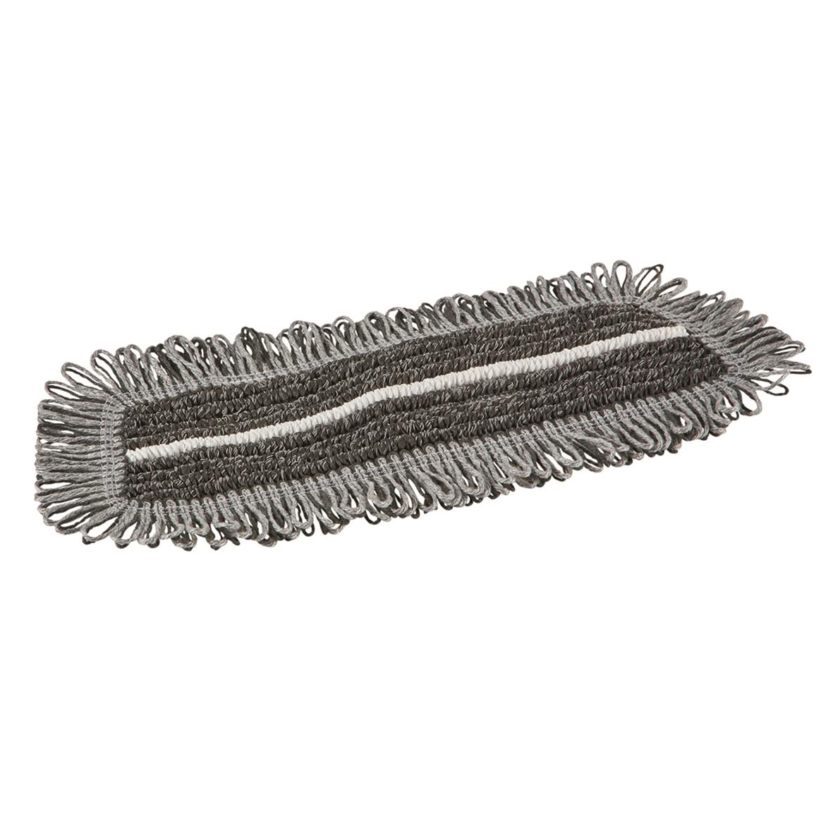 Fuktmopp Vikan Damp 47 Dark 25cm, mikrofibermopp för våtrengöring med avtagbar trasa