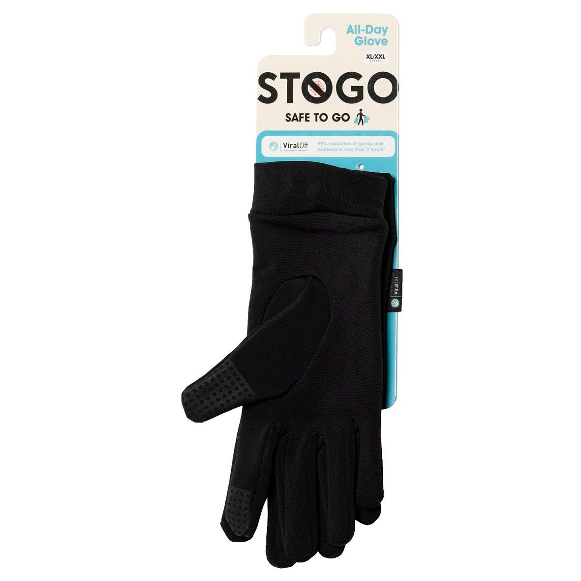Svart Stogo All-Day Glove ViralOff-handskar i XS/S storlek, med textilmaterial och pekskärmsfunktion