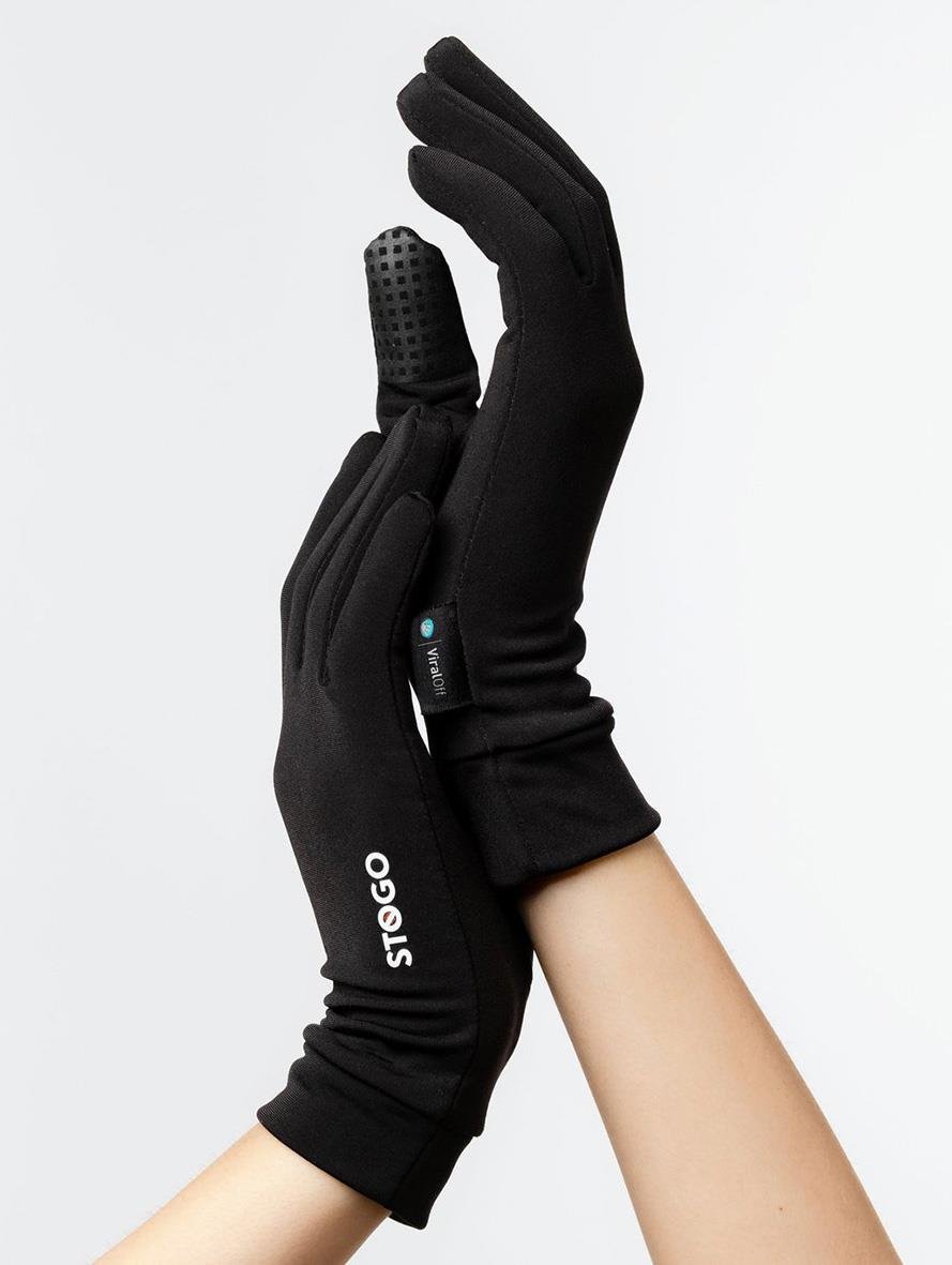 Svart Stogo All-Day Handske i M/L storlek, långärm, vadderad och flexibel