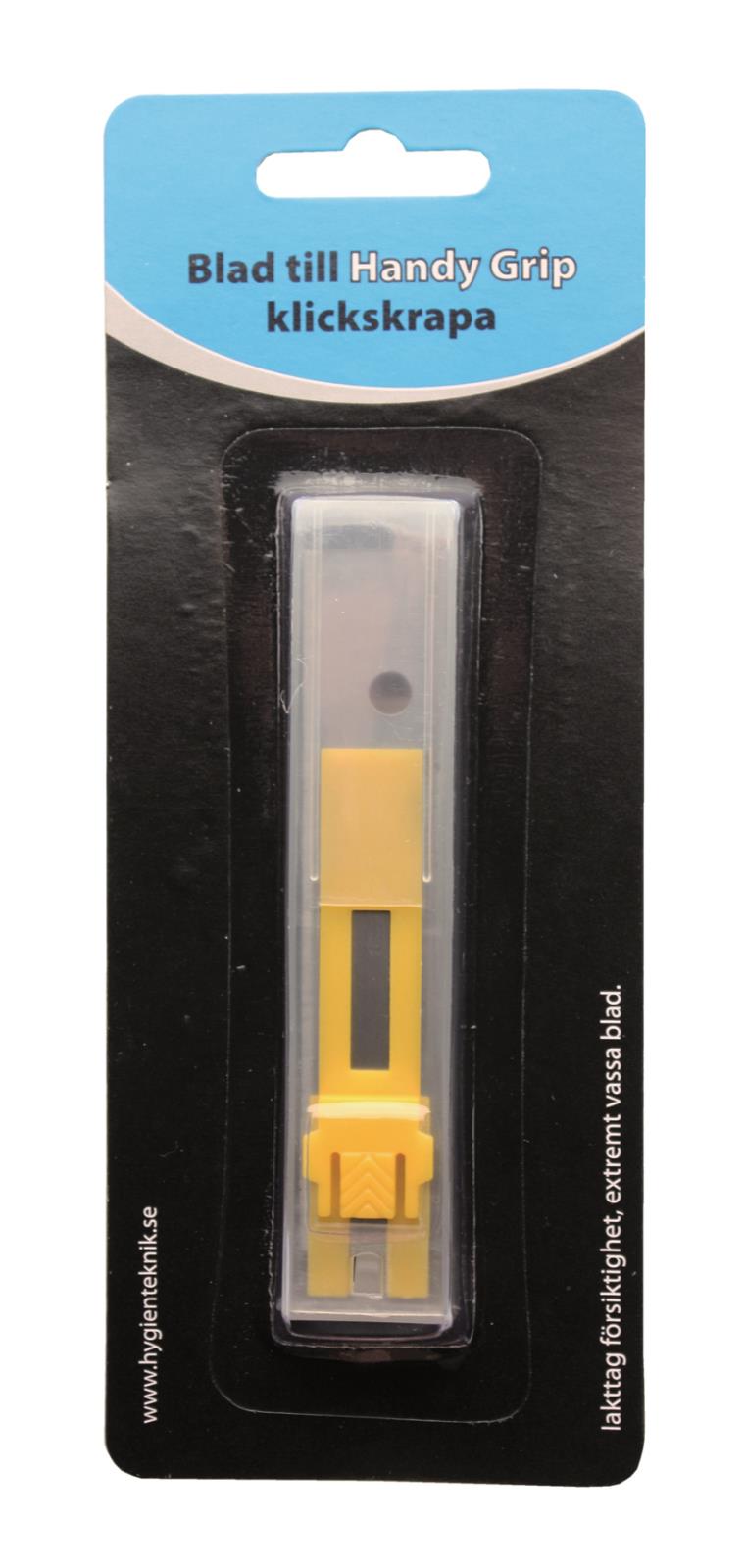Blad till klickskrapa Handy Grip 9cm i plastförpackning