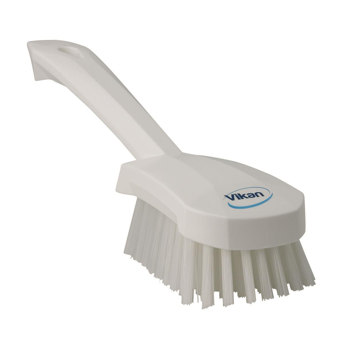 Handborste Vikan kort skaft, hård, vit, 270 mm