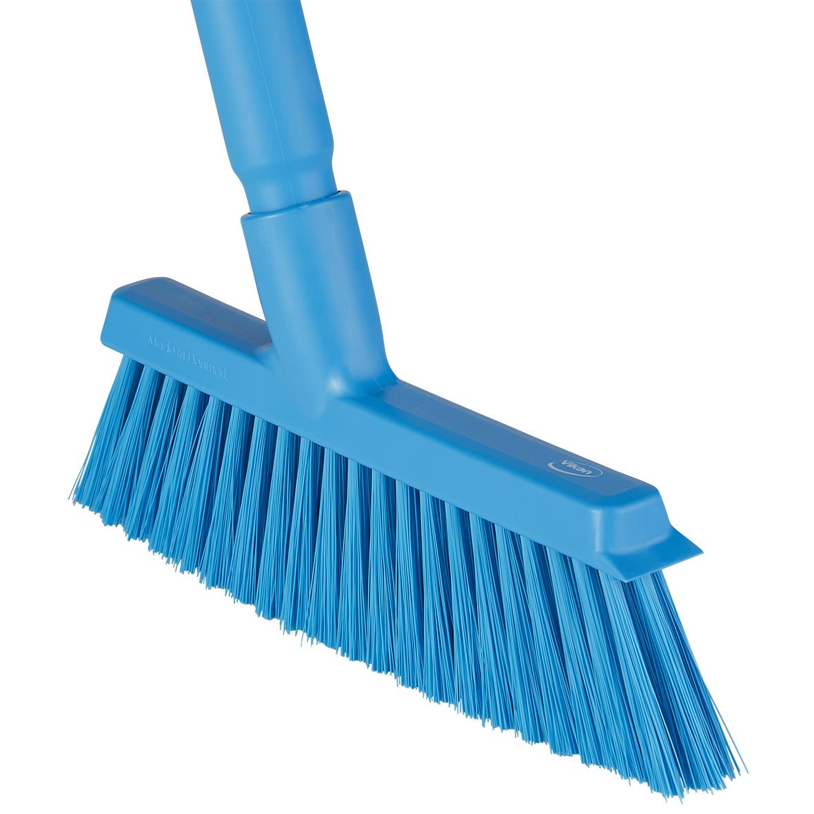 Blå sopborste Vikan Medium 250mm med plastborst och handtag