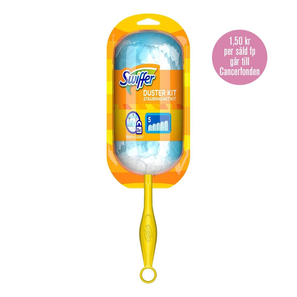 Swiffer Duster Startkit med handtag och dammvippa för dammsugning