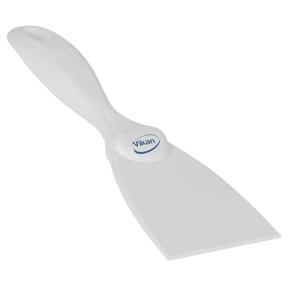 Vit handskrapa från Vikan med metallldetektor, 75 mm bredd