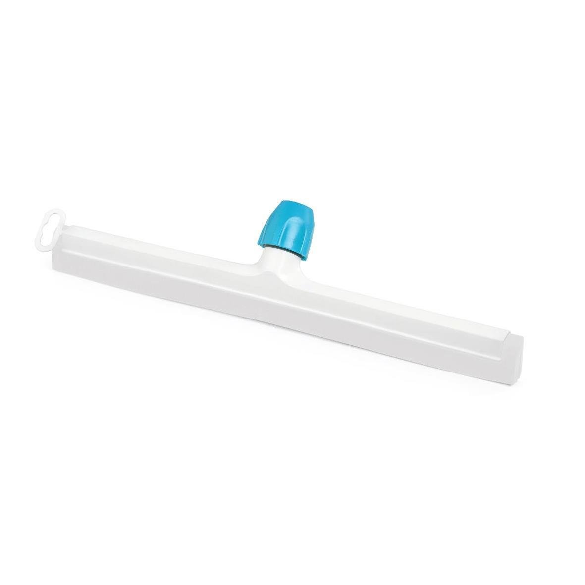Golvskrapa i plast med blå justerbar del, 35 cm bred