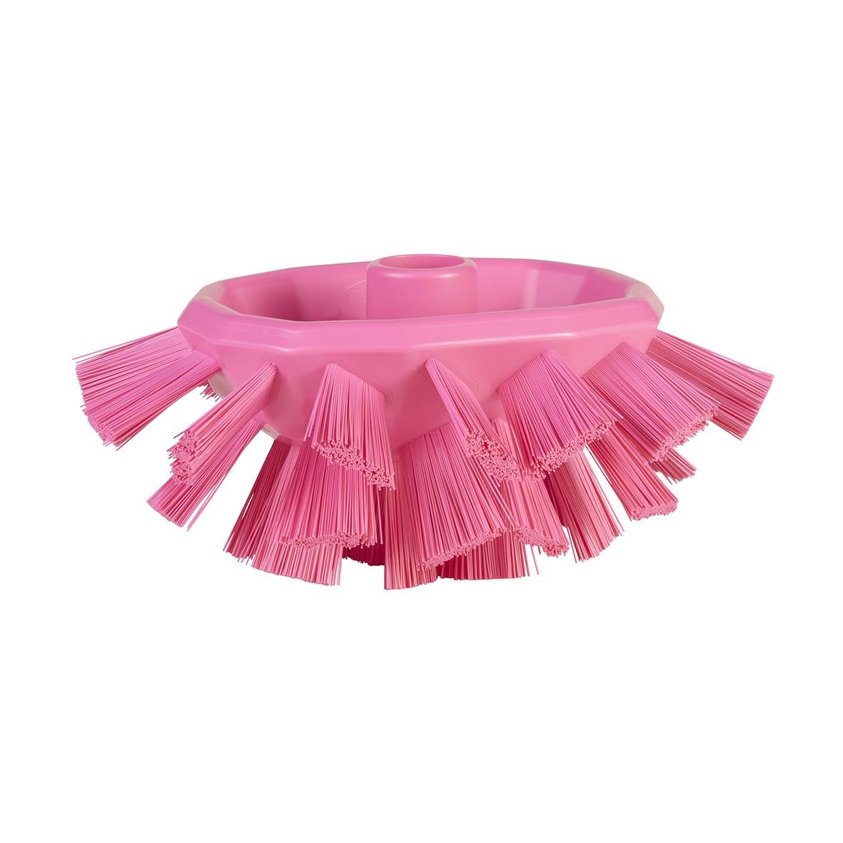 Rosa tankborste Vikan UST Hård 190mm med många borst för rengöring