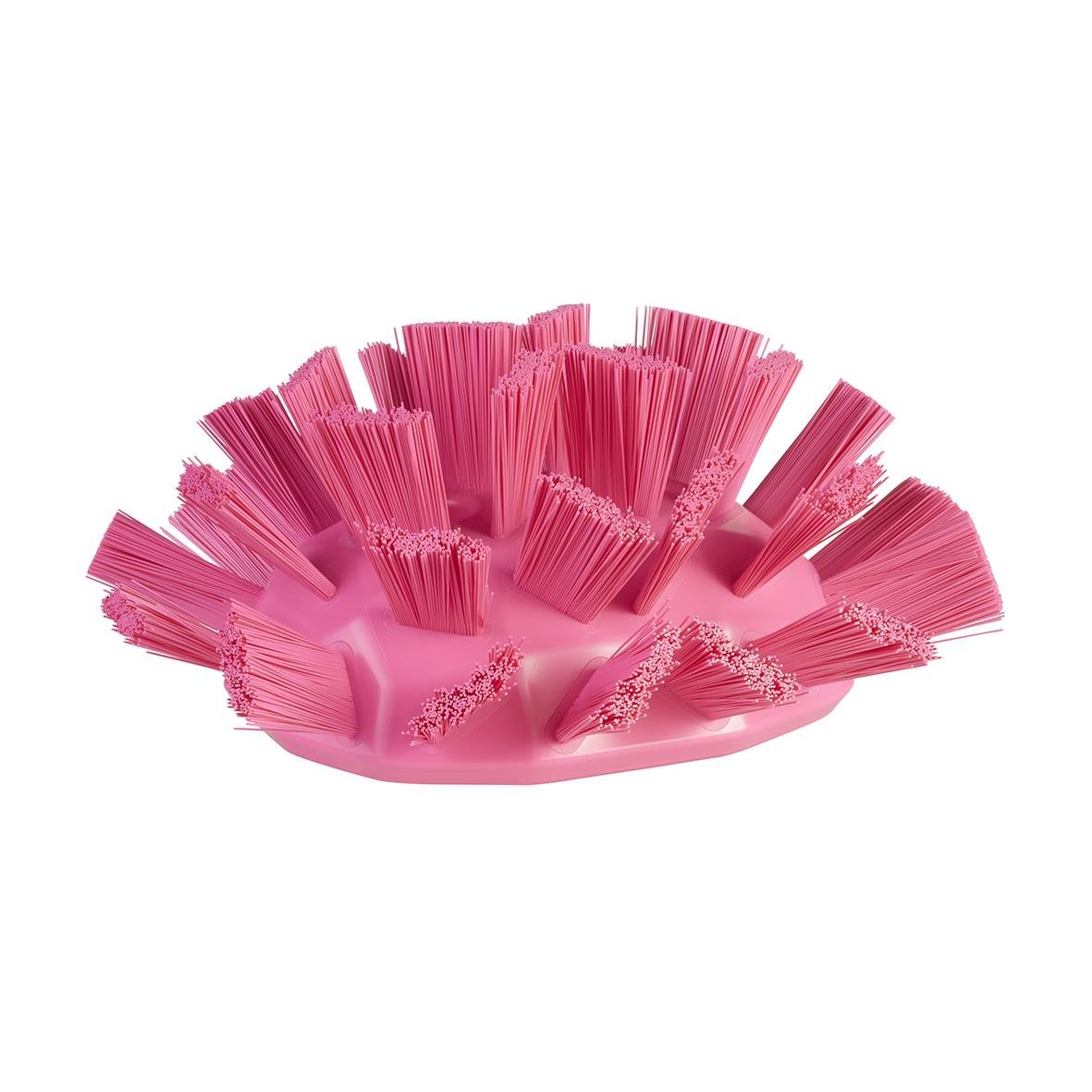 Rosa tankborste Vikan UST Hård 190mm med många borst för rengöring