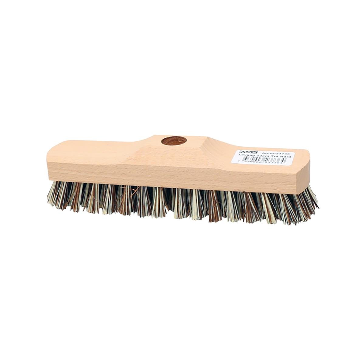 Träryggborste med trähandtag och blandade borststrån, 20 cm