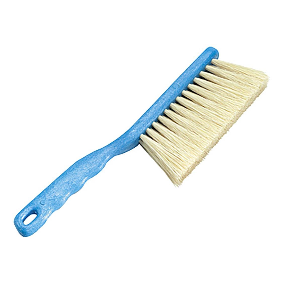 Bänkborste Nordex med ljus blå skaft och mörkgrå borst, 300mm, hård borst