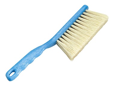 Bänkborste Nordex med ljus blå skaft och mörkgrå borst, 300mm, hård borst