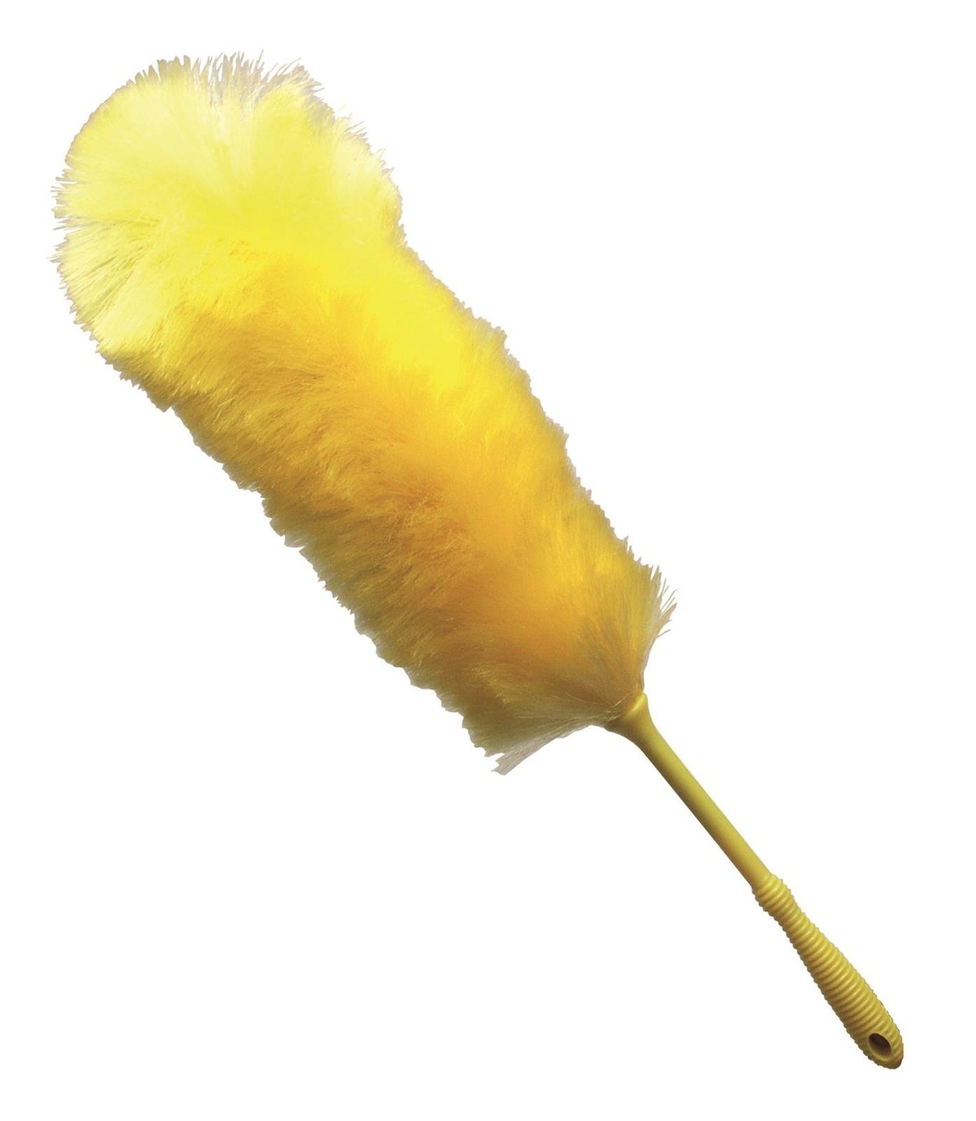 Gul dammvippa på 60 cm med lång, mjuk fjäder för dammsugning