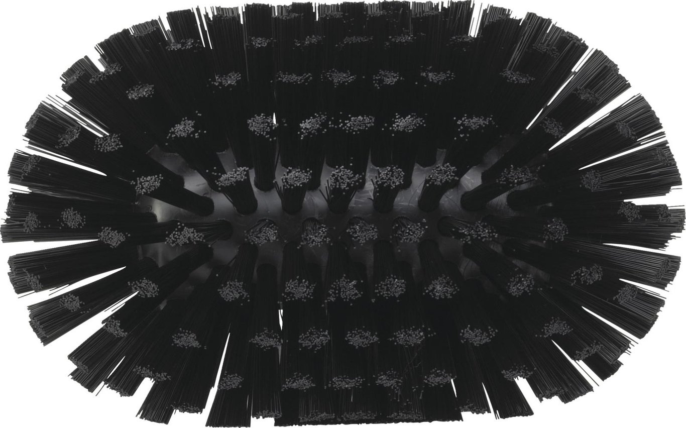 Svart hård tankborste från Vikan, 205 mm, med borst av plast för rengöring av tankar