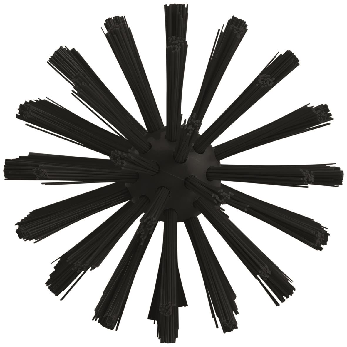 Rörborste Vikan Helgjuten med skaft, medium/hård, svart, Ø90x430mm