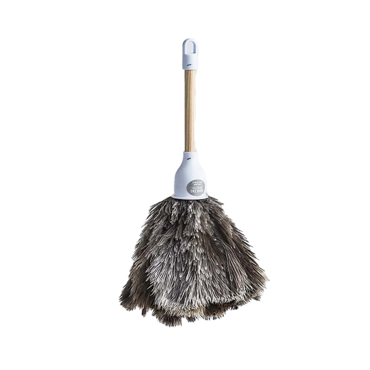 Dammvippa med strutsfjäder, 15 cm skaft, för dammsugare