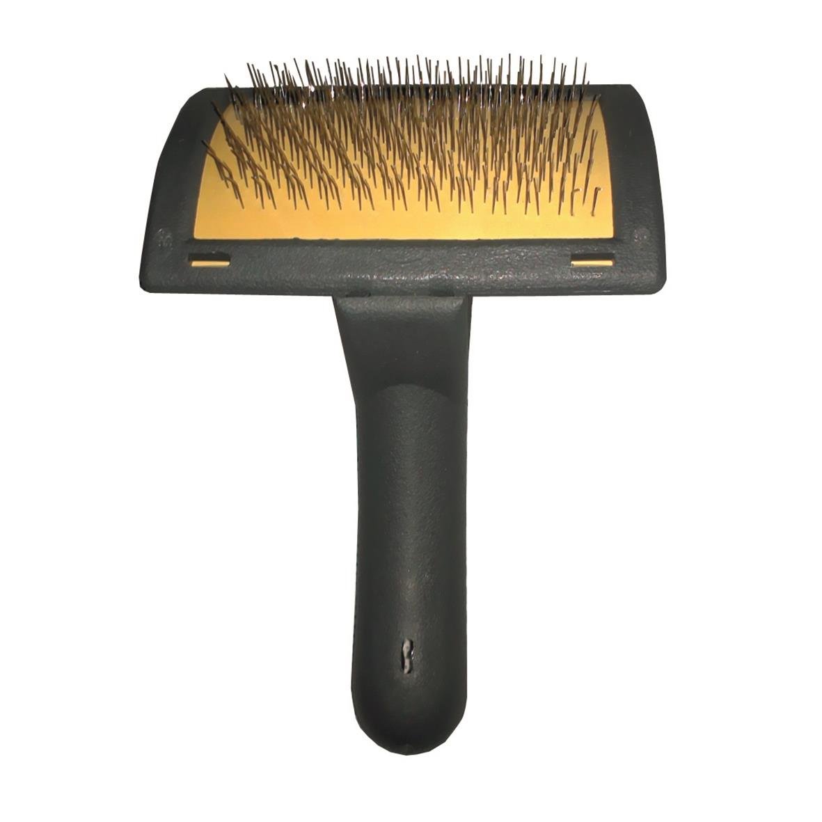 Rengöringsborste för kardborreskenor med svart handtag och gult borsthuvud