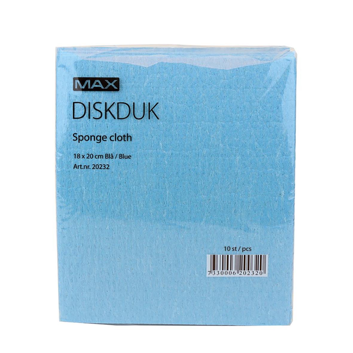 Blå svampduk Max 18x20cm för städning