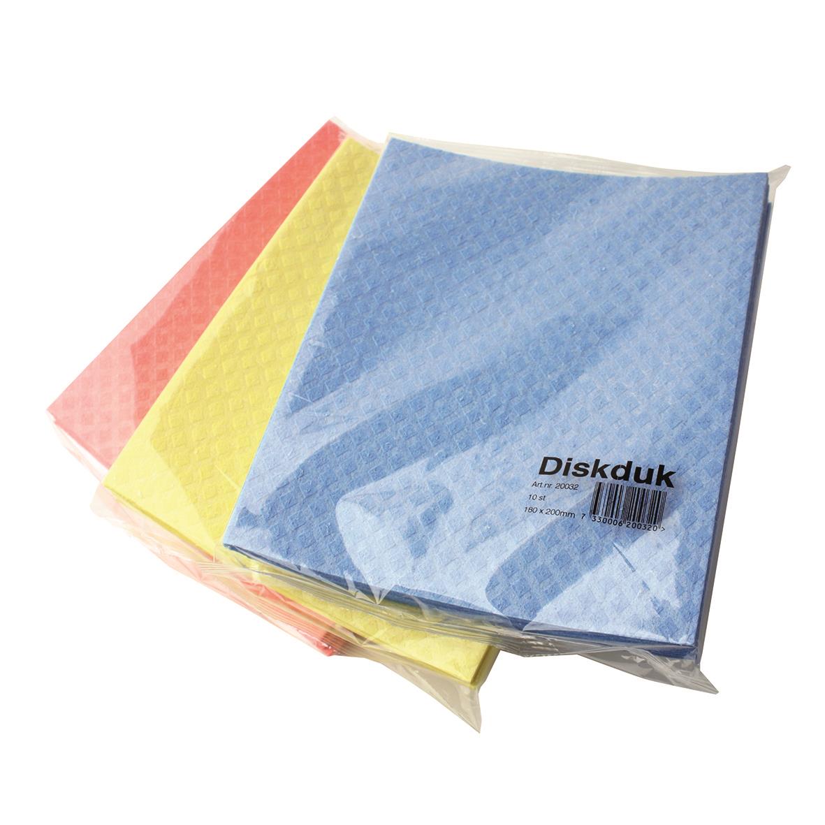 Svampduk Max Blå 18x20cm i plastförpackning