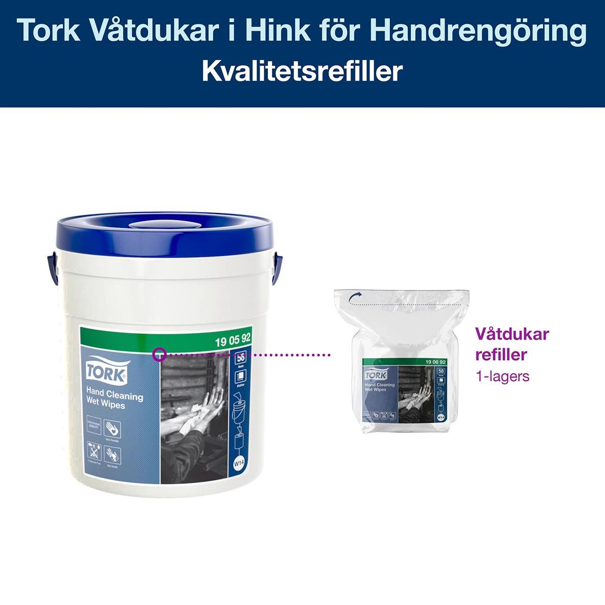 Våtduk Tork W14 Handrengöring 53070123_2