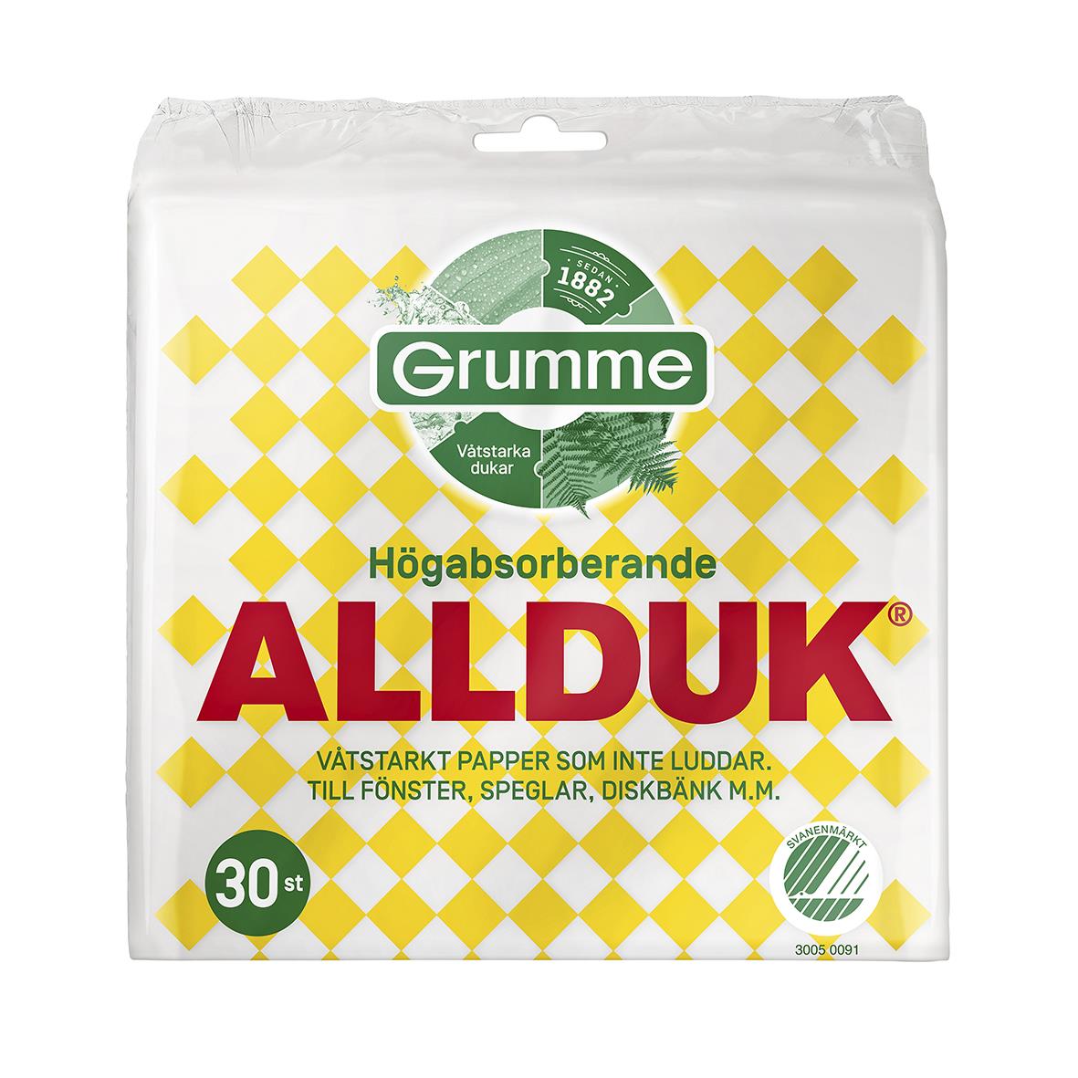 Alltorkduk Grumme Vit 20x20cm 53073271