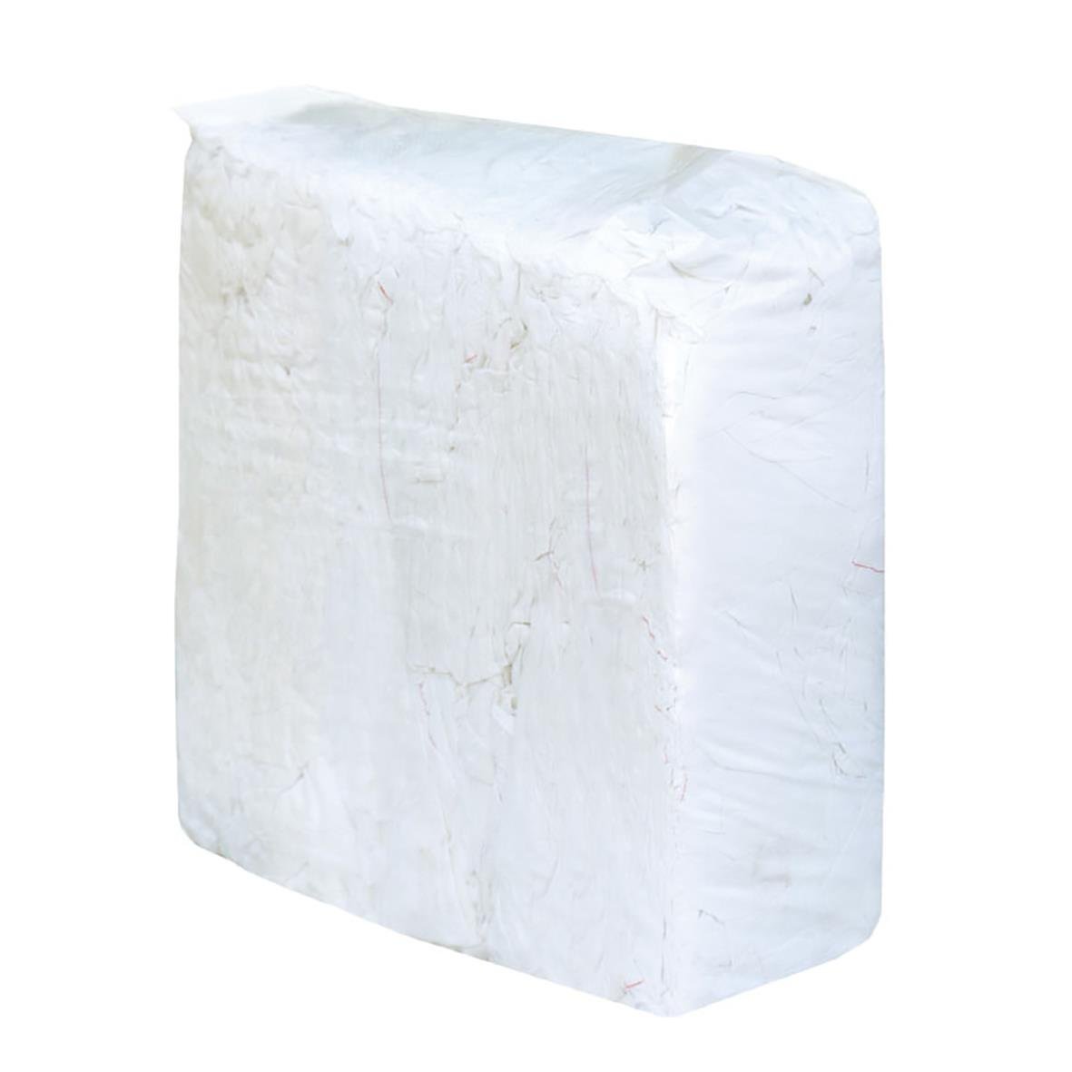 Vit 10 kg återvinningsbara pappershanddukar