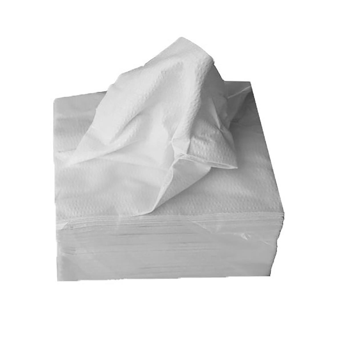 Vit Torkpapper InduWipe Purolin Z-Fold i paket med en uppdragbar pappersbit