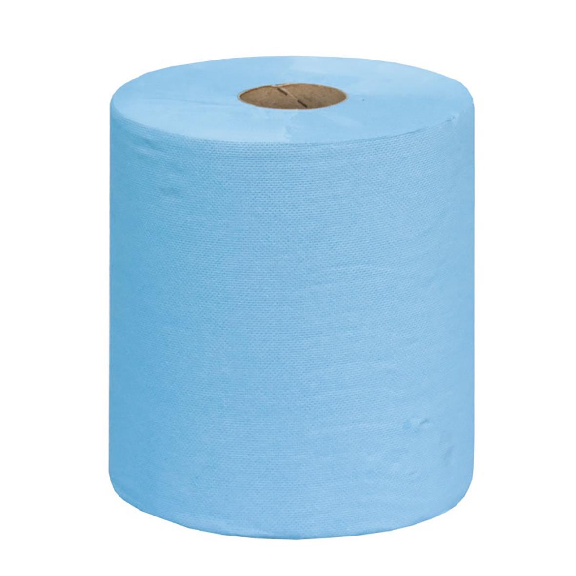 Blå industrirulle InduWipe Soft 2-lg 370x360mm