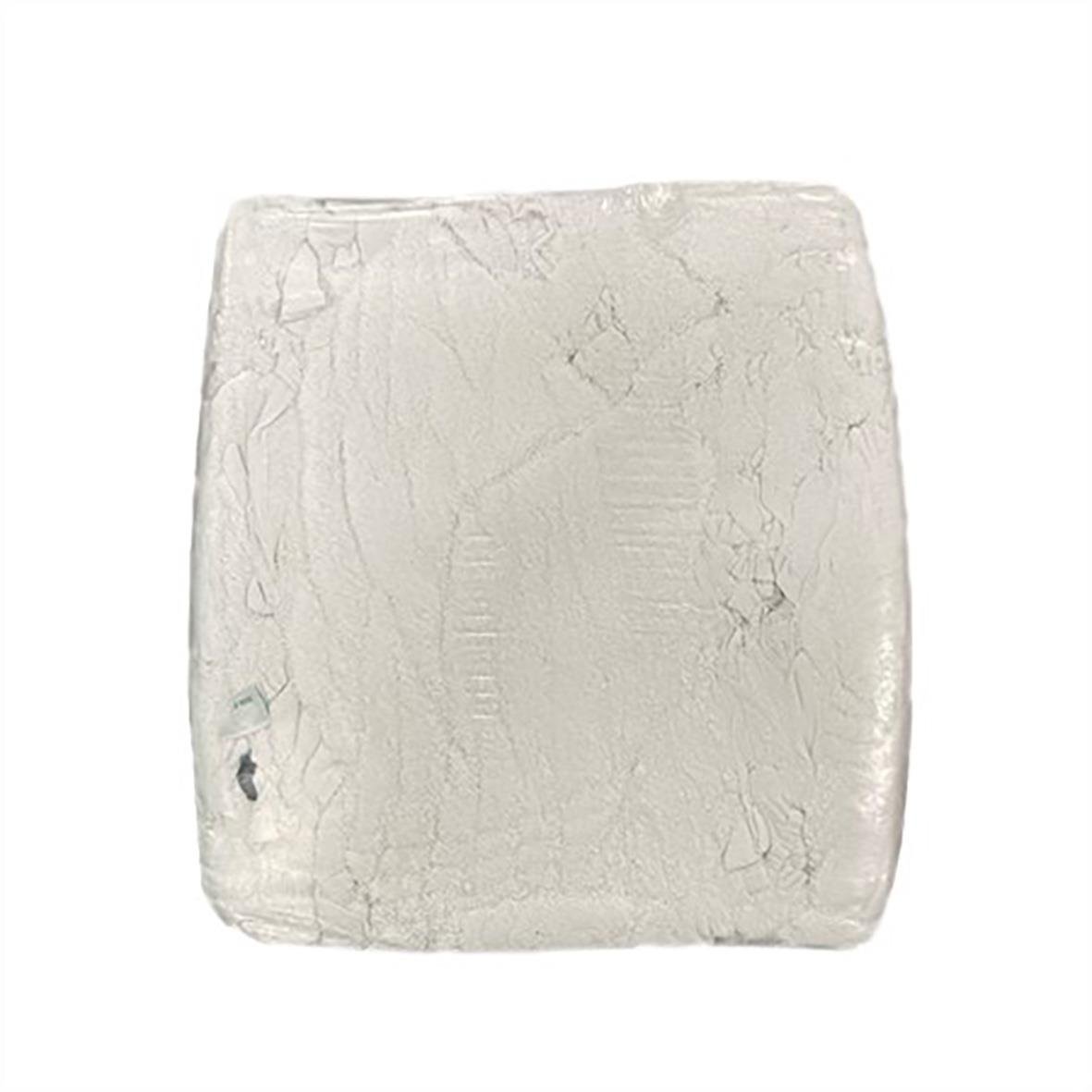 Vit bomullstrasor i fyrkantig form, förpackning 10kg