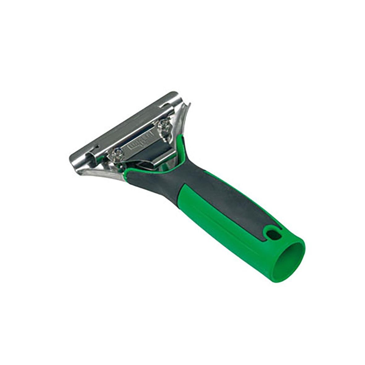 Unger ErgoTec fönsterhandtag med grönt och svart handtag för fönsterskivor