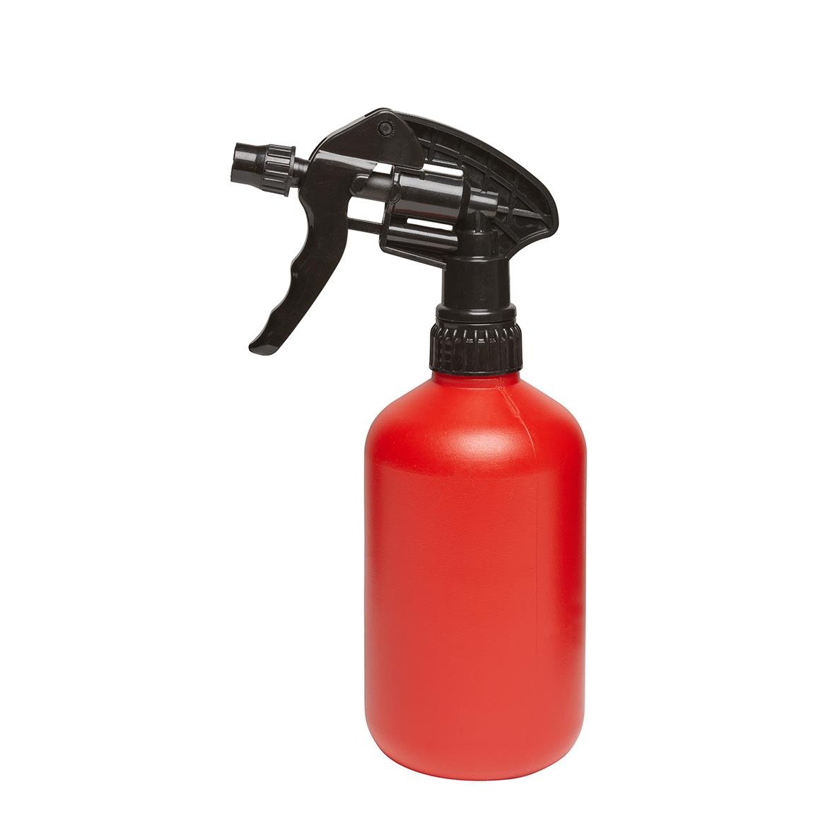 Röd sprayflaska Vikur Clean 500ml med svart sprutmunstycke