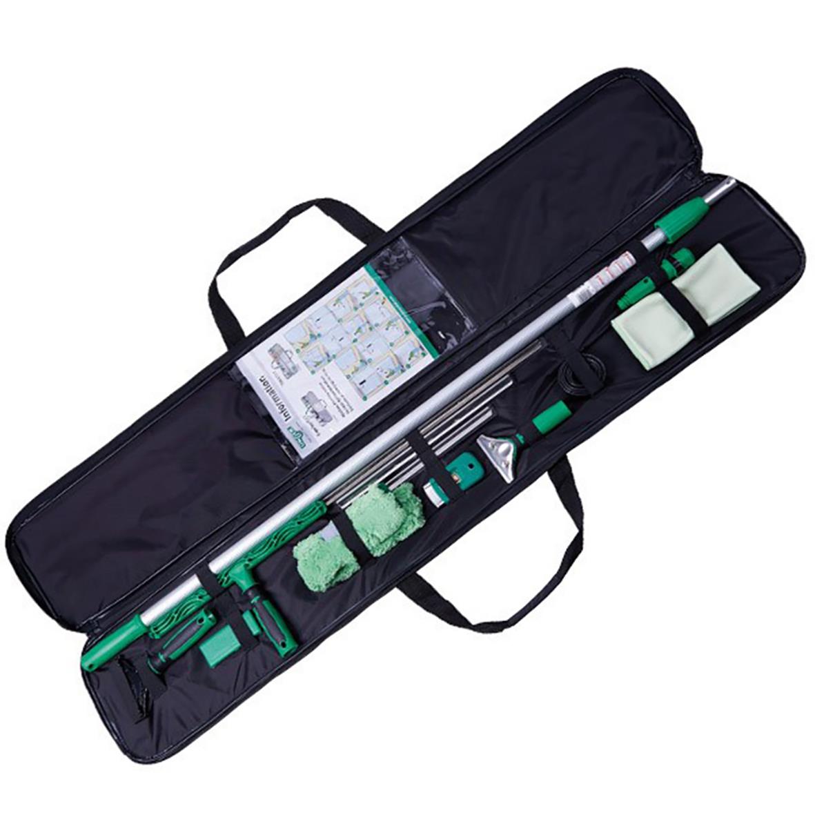 Fönsterputskit Unger Väska med rengöringsverktyg och tillbehör i svart väska