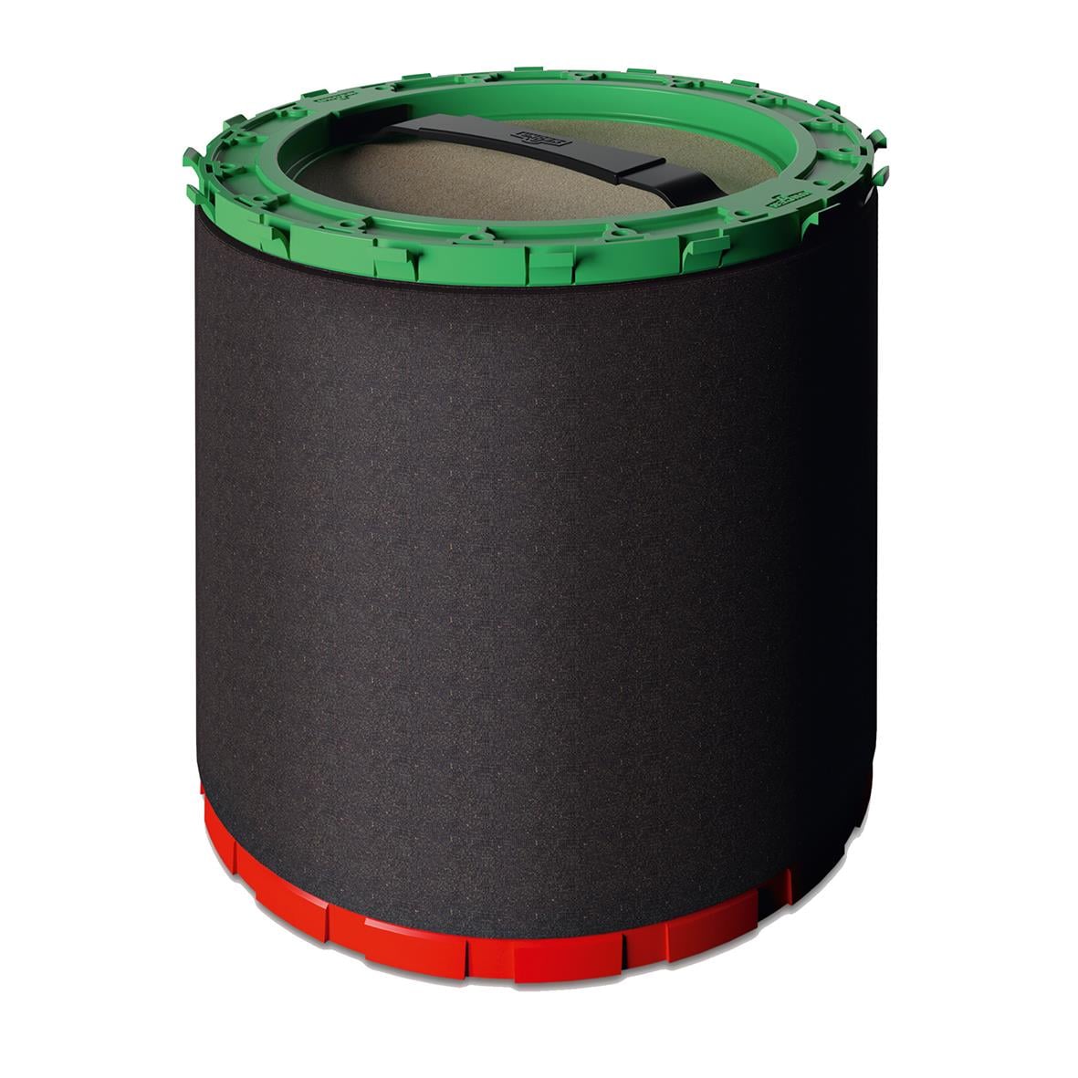 Renvattenfilter Unger HydroPower Ultra S DIUB med svart filtermaterial och grönt och rött plastlock